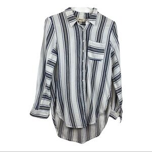 JAK & RAE cotton stripped button up shirt